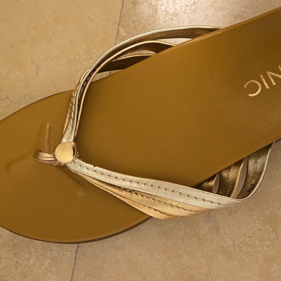 Vionic Palm Catalina Silver Gold Sandals Sz 8 - Picture 4 of 7